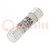 Fuse: fuse; gR; 12A; 1000VDC; cylindrical