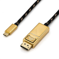 ROLINE GOLD Câble adaptateur type C - DisplayPort, v1.2, M/M, 1 m