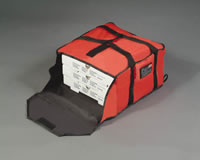 Isoliertaschen , Pizza - Transporttaschen , 45 x 44 x 20 cm , rot