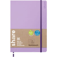 share Notizbuch A5 192 Blatt, mit weichen Hardcover Version: 08 - lavendel, punktkariert