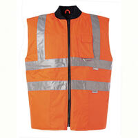 Warnschutzbekleidung Winter-Weste, orange, wasserdicht, Gr. S - XXXXL Version: M - Größe M