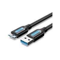 VENTION CABLE USB 3.0 COPBI/ USB MACHO - MICROUSB MACHO/ HASTA 10W/ 5GBPS/ 3M/ NEGRO