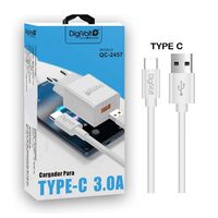 DIGIVOLT CARAGDOR USB 3.0 A CON CABLE TYPE C INCLUIDO QC-2457