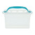 Opbergbox WHITEFURZE 7 L transparant met handvaten en blauwe clips