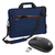PEDEA Laptoptasche 15,6 Zoll (39,6cm) FASHION Notebook Umhängetasche mit Schultergurt mit schnurloser Maus, blau