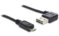 DeLOCK 2m USB 2.0 A - micro-B m/m USB-kabel USB A Micro-USB B Zwart