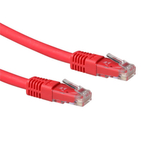 ACT 3.00m Cat6a UTP cable de red Rojo 3 m U/UTP (UTP)