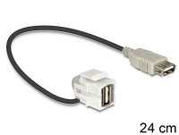 DeLOCK 86327 USB kábel 0,24 M USB A Fekete