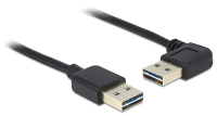 DeLOCK 3m USB 2.0 A m/m 90° USB Kabel USB A Schwarz