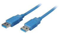 S-Conn 3m USB3.0 A USB-kabel USB 3.2 Gen 1 (3.1 Gen 1) USB A Blauw