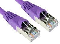Cables Direct CAt6a, 0.5m networking cable Violet S/FTP (S-STP)