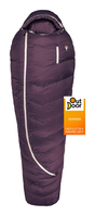 Grüezi Bag 5220-5003-175 Schlafsack Erwachsener Mumienschlafsack Leinen, Nylon, Polyamid Beere