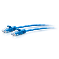 C2G 1,8 m Cat6a ungeschirmtes (UTP) flaches Ethernet Patchkabel mit Rastnasenschutz – blau
