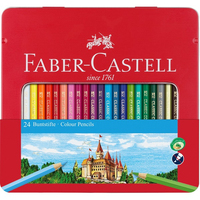 Faber-Castell 115824 kleurpotlood Beige, Zwart, Blauw, Goud, Groen, Ivoor, Lila, Magenta, Oranje, Roze, Violet, Wit, Geel 1 stuk(s)