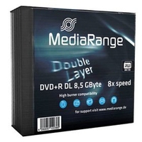MediaRange MR465 DVD en blanco 8,5 GB DVD+R DL 5 pieza(s)