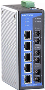 Moxa EDS-408A-2M1S-SC network switch Managed