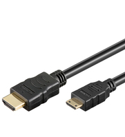 Goobay HDMI HiSpeed/wE 0300 G-MINI (SB) HDMI-Kabel 3 m HDMI Typ A (Standard) HDMI Type C (Mini) Schwarz