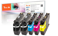 Peach PI500-225 inktcartridge 5 stuk(s) Compatibel Normaal rendement Zwart, Cyaan, Magenta, Geel