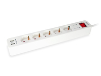 Equip 245554 power extension 1.8 m 5 AC outlet(s) Indoor White