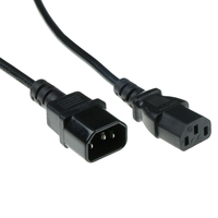 ACT 230V connection cable C13 - C14 3 m Negro
