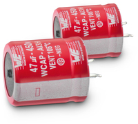 Würth Elektronik 861141486020 capacitor Grey, Red Fixed capacitor Cylindrical DC 1 pc(s)