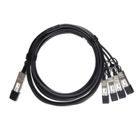 ATGBICS 462-3639 Dell Compatible Direct Attach Copper Breakout Cable 40G QSFP+ to 4x10G SFP+ (5m, Passive)