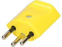 Max Hauri AG 132607 elektryczny wtyk zasilający Typ J Żółty 3P