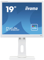 iiyama ProLite B1980D-W1 LED display 48,3 cm (19") 1280 x 1024 px SXGA Biały