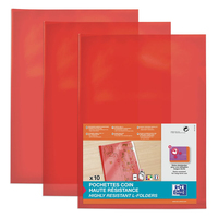 Oxford 100206723 fichier Polyvinyl chloride (PVC) Rouge A4