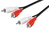 Goobay 50408 Audio-Kabel 5 m 2 x RCA Schwarz, Rot, Weiß