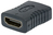 Manhattan 353465 tussenstuk voor kabels HDMI Zwart