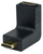 Manhattan HDMI to HDMI Mini C Adapter, 4K@30Hz (High Speed), Female to Male, Upward 90 Angle, Black, Ultra HD 4k x 2k, 10.2 Gbps, ARC, 3D, Deep Colour, Fully Shielded, Gold Plat...