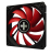 Xilence XPF92.R Computer case Fan 9.2 cm Black, Red