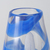 Boltze Ascos Vase Vase in ovaler Form Keramik, Steingut Blau, Transparent, Weiß