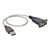 Tripp Lite U209-18N-NULL Cable Adaptador USB a Serial FTDI de Modem Nulo con Retencion de COM (USB-A a DB9 M/H), 45.7 cm [18 Pulgadas]
