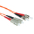 ACT RL2000 Glasfaserkabel 0,5 m SC ST OM1 Orange