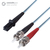 connektgear 1m Duplex Fibre Optic Multi-Mode Cable OM3 50/125 Micron MT to ST Aqua 10-14 working days non cancellable non returnable