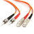 StarTech.com Câble / Jarretière fibre optique duplex multimode 62.5/125 OM1 de 2m - ST vers SC - Orange