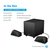 HP X1000 set di altoparlanti 30 W PC/PC portatile Nero 2.1 canali 6 W