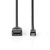 Nedis CCGP37454BK02 DisplayPort kabel 0,2 m Mini DisplayPort Zwart