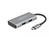 DeLOCK 63261 Schnittstellen-Hub USB 3.2 Gen 2 (3.1 Gen 2) Type-C 10000 Mbit/s Schwarz, Grau