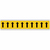 Brady 1530-ARO self-adhesive label Rectangle Permanent Black, Yellow 10 pc(s)