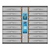 Manhattan Kiosk laadkast USB-C 65W voor laptops (tot 17,3"), 16-vaks (individueel vak - pincode), geschikt voor iPads, MacBooks en andere USB-C apparaten, vakken 448x328x120 mm,...