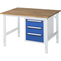 Poste de travail avec armoire à tiroirs