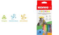 Kores Crayon de couleur "Kromas", étui en carton de 12 (5693391)