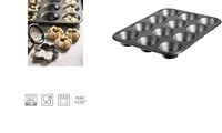 GastroMax Moule à muffins, en acier au carbone, 12 muffins (63400188)