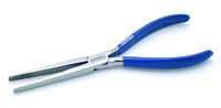 product - schmitz electronic flat nose pliers ESD very long, strong, smooth jaws 7.7/8"