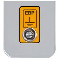 Bild zeigt Druckknopfoberteil mit EBP-Aufkleber