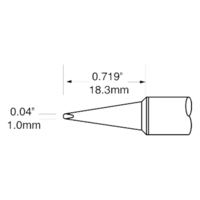 Metcal Lötpatrone für MFR-H1-SC, 5,0 x 11,7 mm, Meißel, 460 °C
