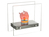 Effektvolle LED Tischlampe FIRE im Design Tischkamin, Glas 30,5 x 15 cm